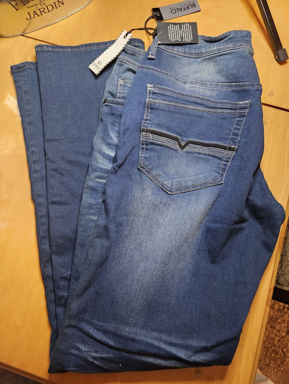 Buffalo David Bitton Blue Slim Straight Jeans